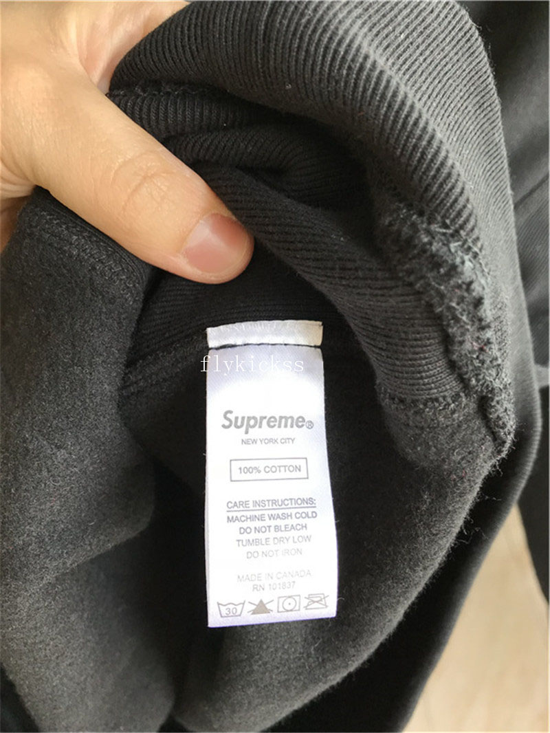 Supreme Black Hoodie With Light Green Box Logo